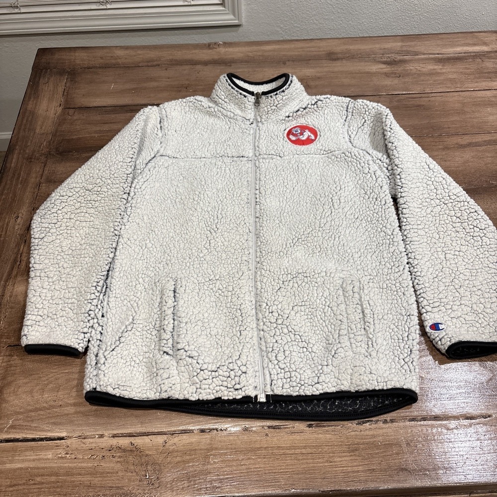 Champion Women's Fresno State Bulldogs NCAA Sherpa Full Zip Jacket Sizes S